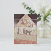 カロンの公園と行列 ポストカード (スタンド正面)