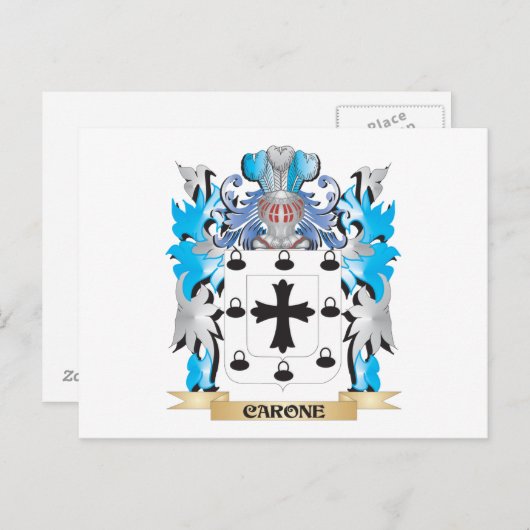 カロンコートオブアームズ – 家紋 ポストカード (正面/裏面)