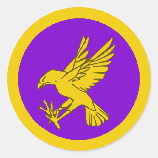 カロンティル王国ポピュレースバッジ ラウンドシール (正面)