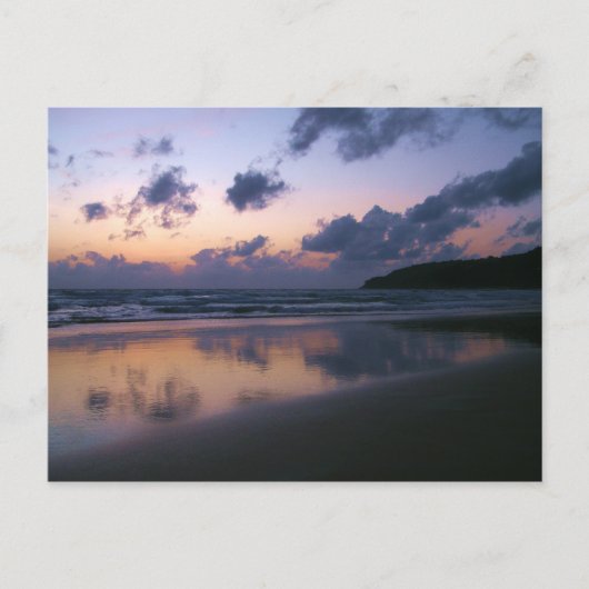 カロンビーチの夕暮れ ポストカード (正面)