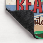 カロンビーチタイランドヴィンテージ旅行ポスター マウスパッド (コーナー)