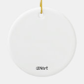 カワお洒落イバカラフルニー セラミックオーナメント (裏面)