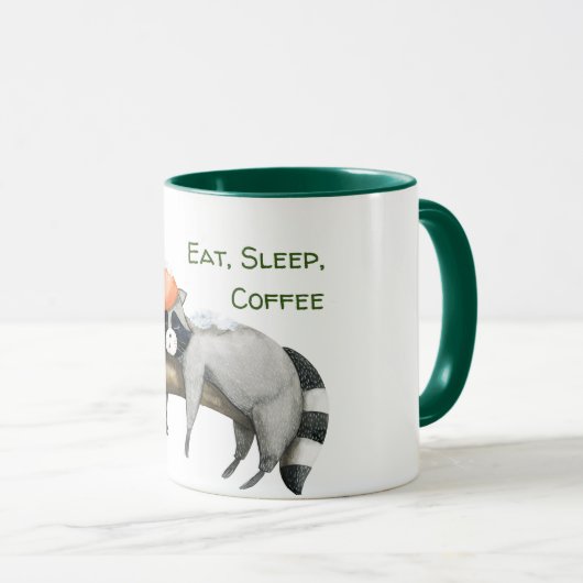 カワイおもしろいタライクーンクリスマスツートーンコーヒーマグ マグカップ (正面右)