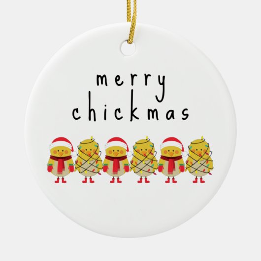 カワイおもしろいトチキンギフト セラミックオーナメント (正面)