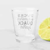 カワイアおもしろいダックパンス引用文II ショットグラス (裏面)