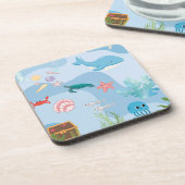 カワイアアンダーザシーフレンズ – アンダーウォーターテーマ コースター (左側)