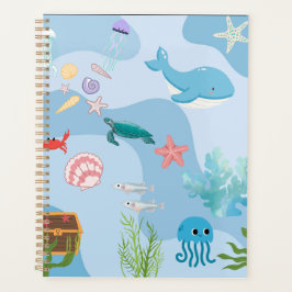 カワイアアンダーザシーフレンズ – アンダーウォーターテーマ プランナー手帳