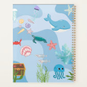 カワイアアンダーザシーフレンズ – アンダーウォーターテーマ プランナー手帳 (裏面)