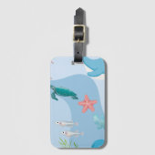 カワイアアンダーザシーフレンズ – 水中テーマ ラゲッジタグ (正面縦)