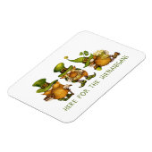 カワイアイリッシュ格言カスタムハッピーセントパトリックの日 マグネット (左側)