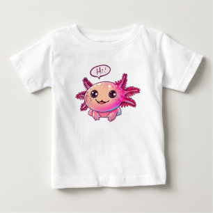 カワイアクソロトル漫画イン漫画スタイル ベビーTシャツ