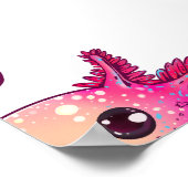 カワイアクソロトル漫画イン漫画スタイル ポスター (角)