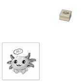 カワイアクソロトル漫画イン漫画スタイル ラバースタンプ (押印)