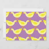 カワイアダックキッズ1st誕生日パーティの招待状 招待状 (裏面)