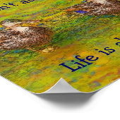 カワイアダックスライフ感動的引用文 ポスター (角)