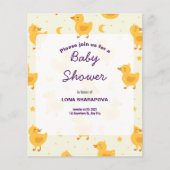 カワイアックよくはしゃぐパーティーベビーシャワー招待状 チラシ (正面)