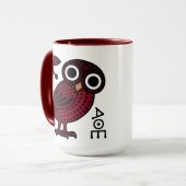 カワイアテナフクロウ金古代ギリシャ語 マグカップ (正面左)