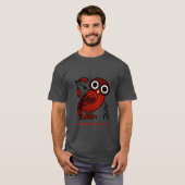 カワイアテナフクロウ金古代ギリシャ語 Tシャツ (正面フル)
