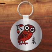 カワイアテナフクロウTetradrachmコイン古代ギリシャ語 キーホルダー (正面)