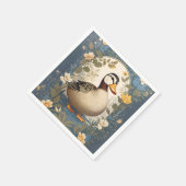 カワイアヒルヴィンテージフローラインスパイア自然 スタンダードカクテルナプキン (角)