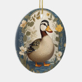 カワイアヒルヴィンテージフローラインスパイア自然 セラミックオーナメント (右)