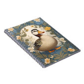 カワイアヒルヴィンテージフローラインスパイア自然 ノートブック (右側)