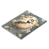 カワイアヒルヴィンテージフローラインスパイア自然 ノートブック (左側)