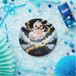 カワイアヒル誕生日 ペーパープレート