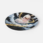 カワイアヒル誕生日 ペーパープレート (アングル)