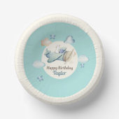 カワイアビエーションテーマ幼児ボーイズバースデーパーティー ペーパーボウル (正面)