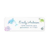 カワイアンザシーウォーター差出人住所 ラベル (正面)