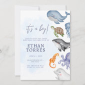 カワイアンザシーベビーシャワー招待状 招待状 (正面)