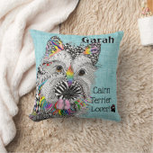 カワイアンドケアンカラフルテリア装飾用クッション クッション (ブランケット)