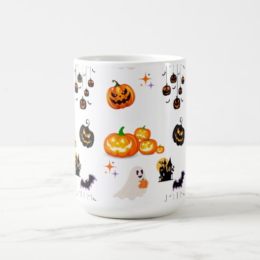 カワイイおもしろいカボチャハローウィンパーティ コーヒーマグカップ (中央)