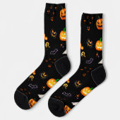 カワイイおもしろいカボチャハローウィンパーティ ソックス (左)
