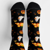 カワイイおもしろいカボチャハローウィンパーティ ソックス (上部)