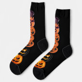 カワイイおもしろいカボチャハローウィンパーティ ソックス (左)