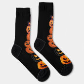 カワイイおもしろいカボチャハローウィンパーティ ソックス (右)