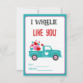 カワイイおもしろいーバレンタインデーのクラスが好き ノートカード (正面)