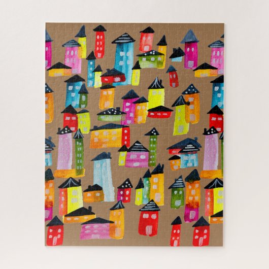 カワイイお洒落ハウス水彩ジグソーパズル ジグソーパズル (縦)