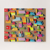 カワイイお洒落ハウス水彩ジグソーパズル ジグソーパズル (横)