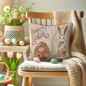 カワイイお洒落ハッピーイースターバニーインスピレーション クッション