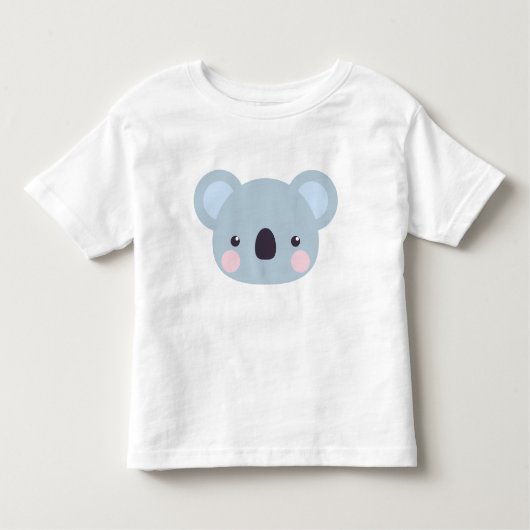 カワイイかわいいコアラ顔ベビーボディスーツ トドラーTシャツ (正面)