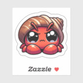 カワイイかわいい不機嫌仙人カニ シール (シート)