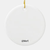 カワイイでハートお洒落・ドール セラミックオーナメント (裏面)