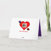 カワイイとバセットおもしろいハウンドのバレンタイン シーズンカード (裏面)