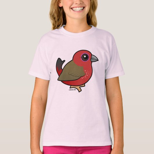 カワイイなアフリカ産のカワイイ鳥 Tシャツ (正面)
