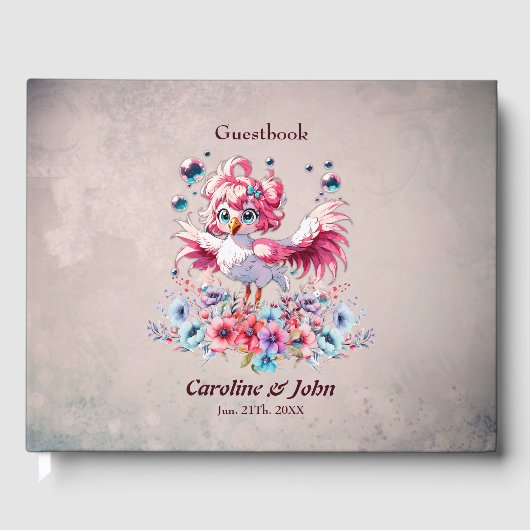 カワイイなフラミンゴのスタイル ゲストブック (正面)