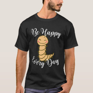 カワイイなムカデのグラフィックモチベーション Tシャツ