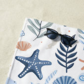 カワイイの名パーソナライズされた前 ビーチタオル (インサイチュ)